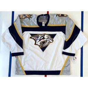Nashville Predators Vintage Authentic Bauer Inaugural Season NHL Hockey Jersey